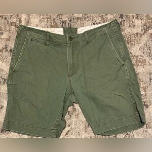 Denim & Supply Ralph Lauren Olive Green Flat Front Shorts